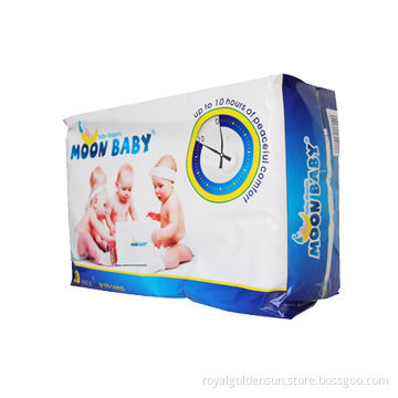 Baby diaper with velcro tapes and good absorption